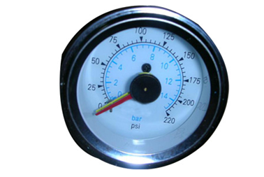 2" dual needle pressure gauge